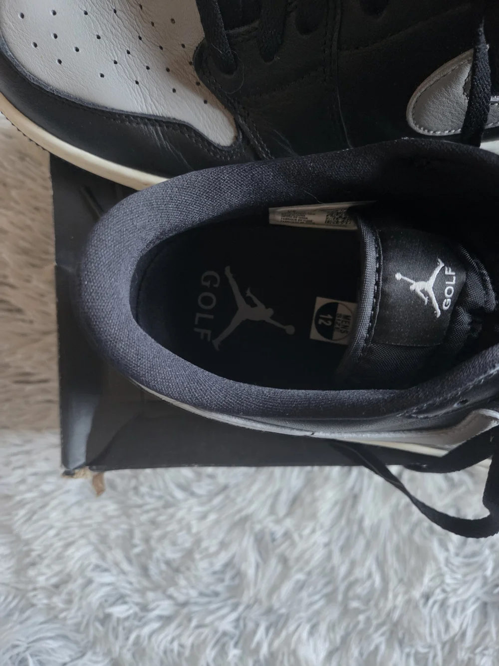 Air Jordan 1 Low G Golf Shadow Black Grey Men's Size 12 DD9315-001